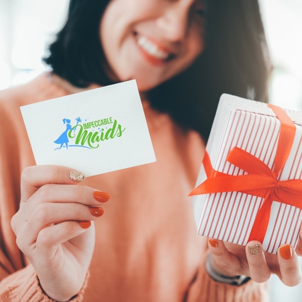 We offer cleaning gift cards that are perfect for anyone